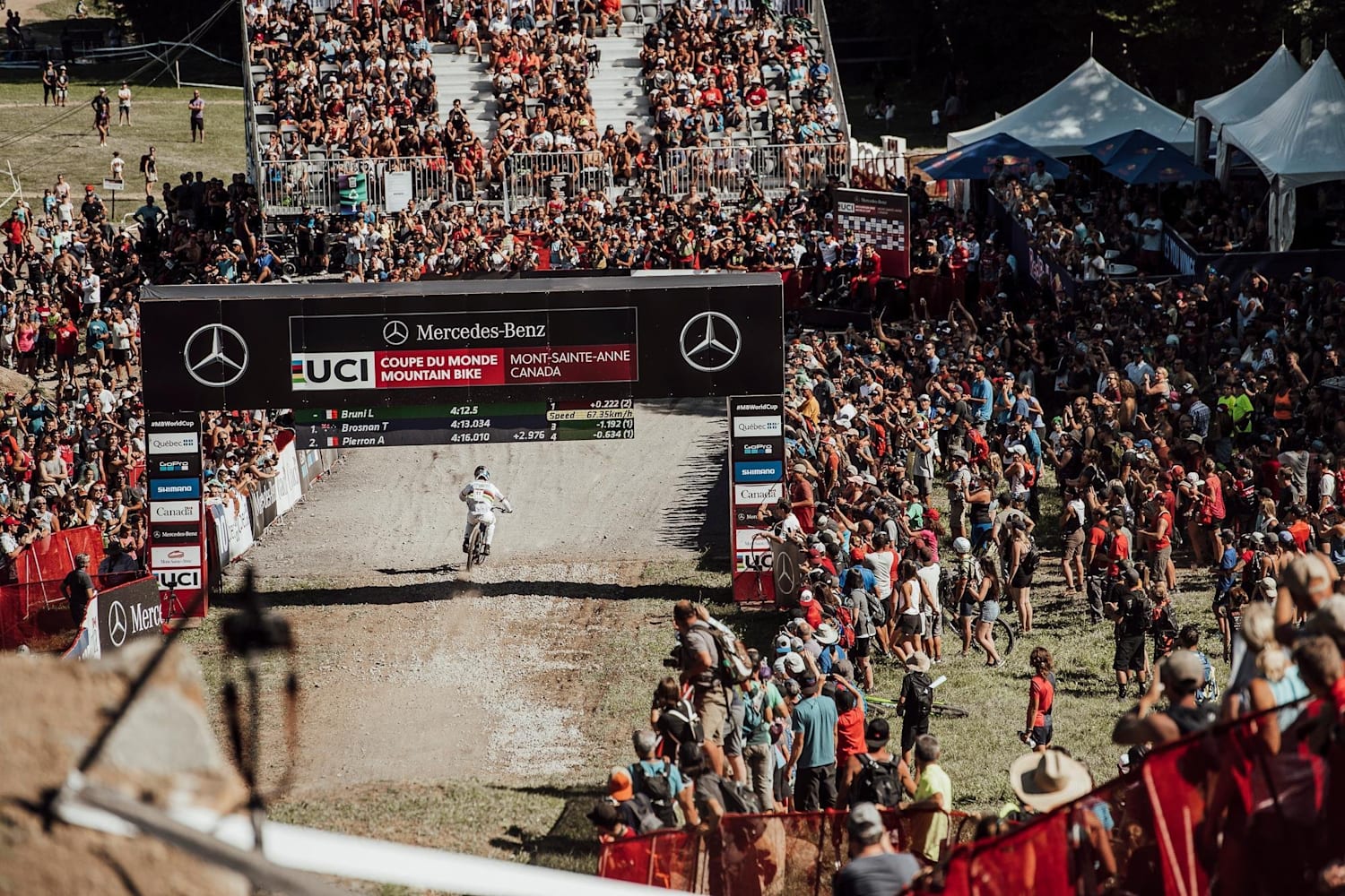 UCI DH World Cup Rd6 Mont Sainte Anne Loic Bruni race run