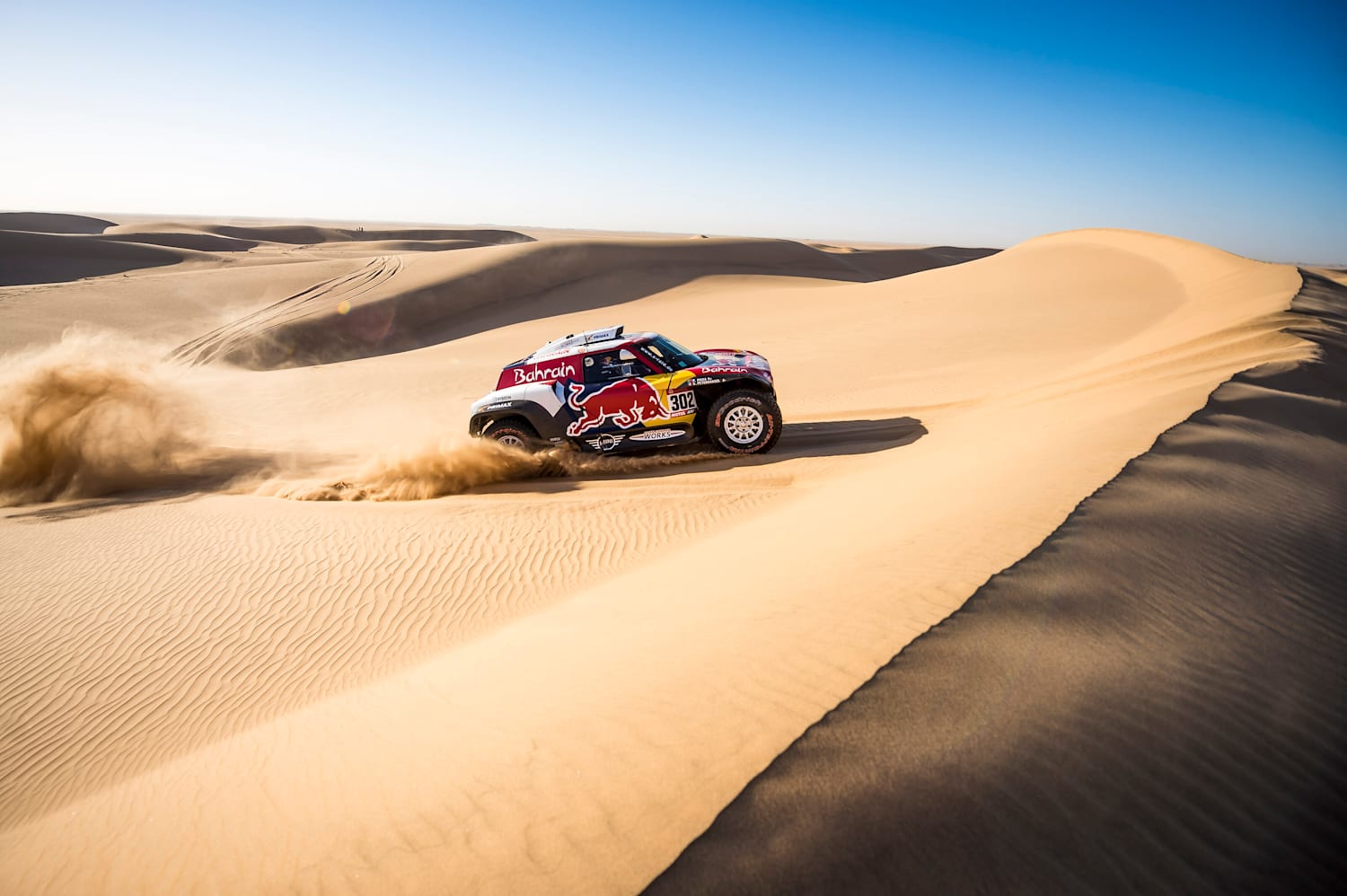Dakar Rally speeds across the sands of Saudi Arabia