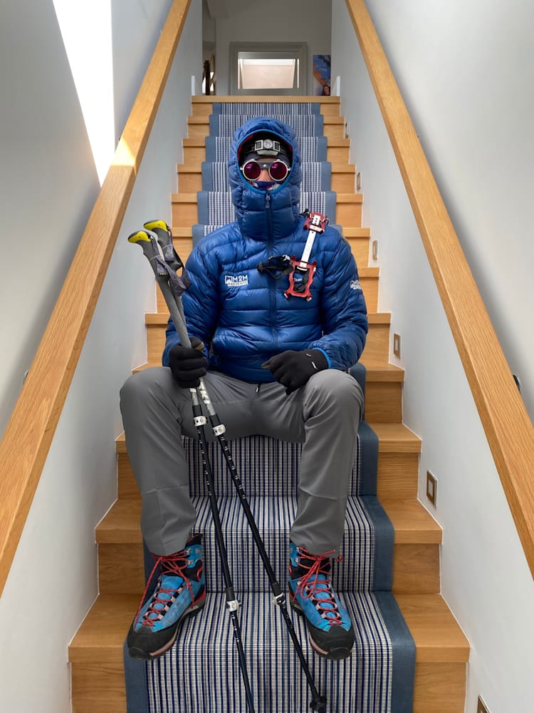 Meet the quadriplegic climbing the height of Everest on his parents stairs
