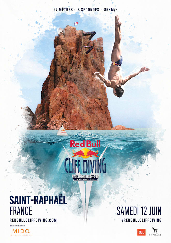 Red Bull Cliff Diving Saint-Raphal 2021: Direct, info