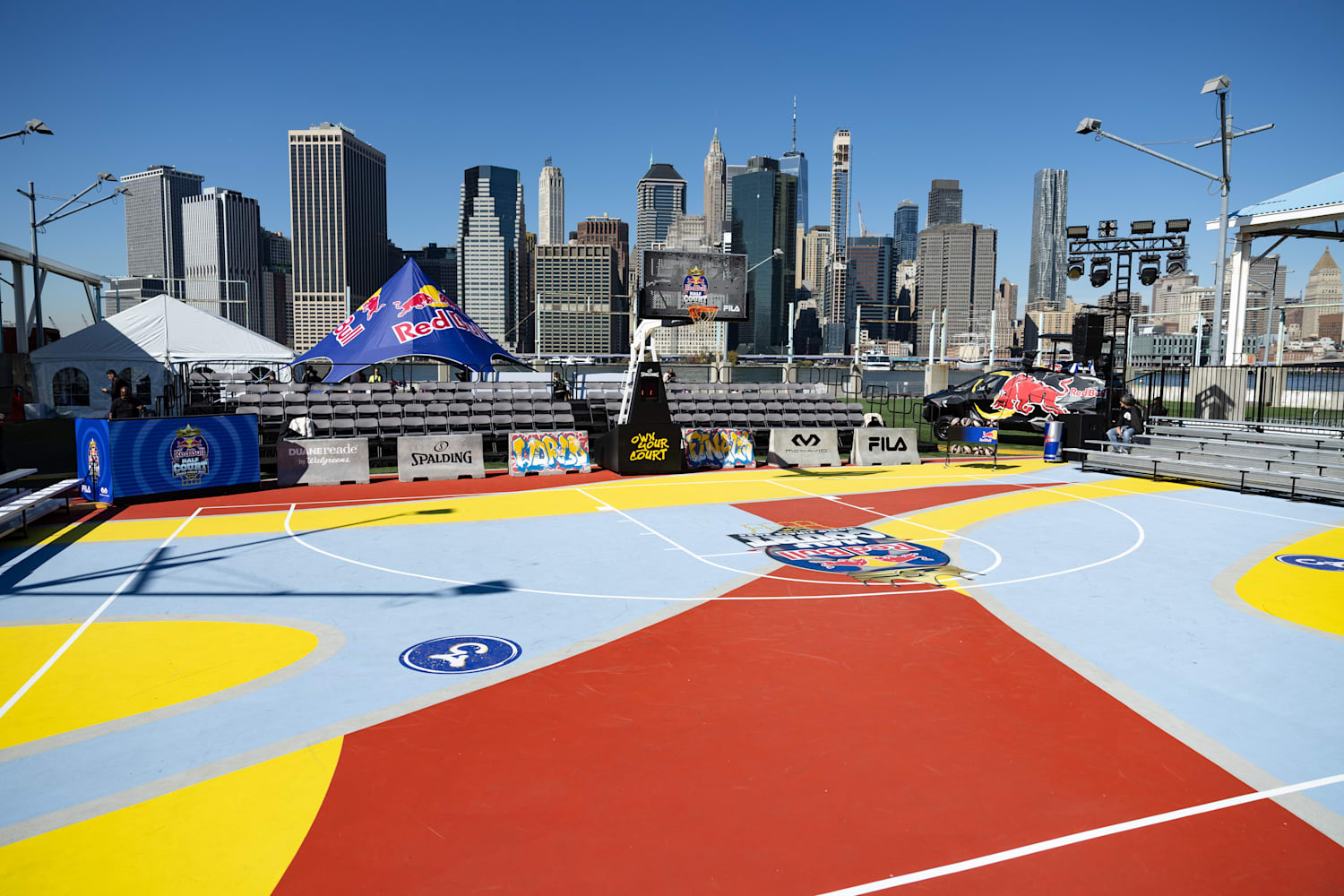 FILA Red Bull HALF COURT 上下セット L Red Bull Half Court basketball winning design