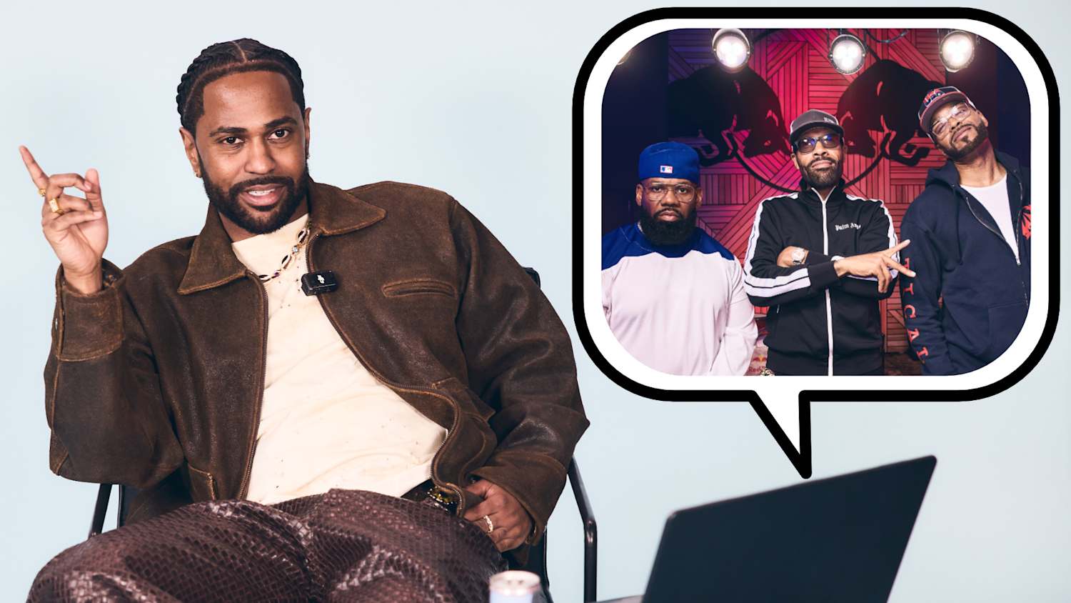 Big Sean Reacts to Red Bull Spiral one take cypher