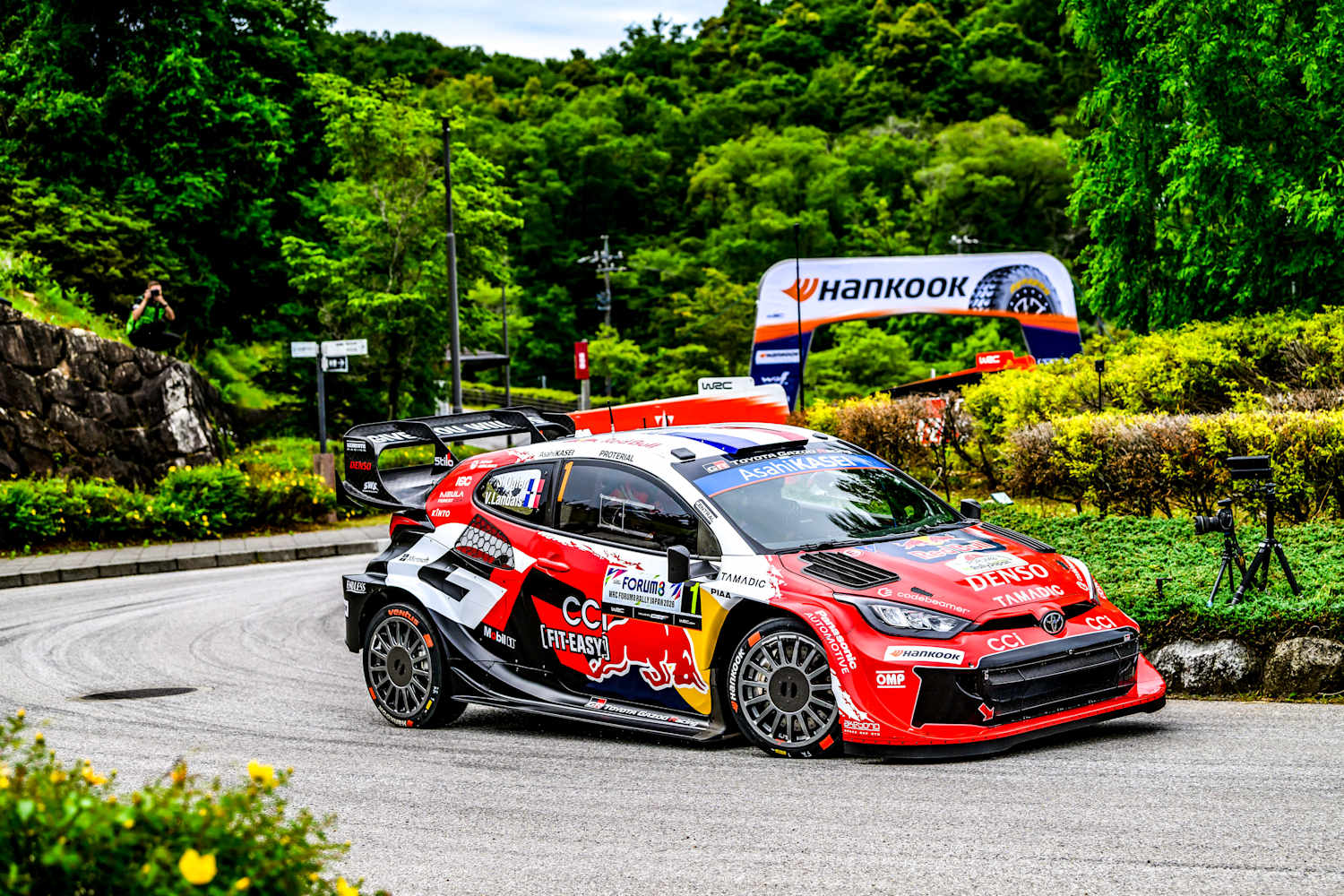 Ogier tops Toyota 1-2-3 in FORUM8 Rally Japan shakedown