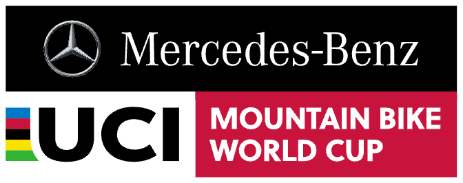 Una imagen del logo de la Mercedes-Benz UCI MTB World Cup.