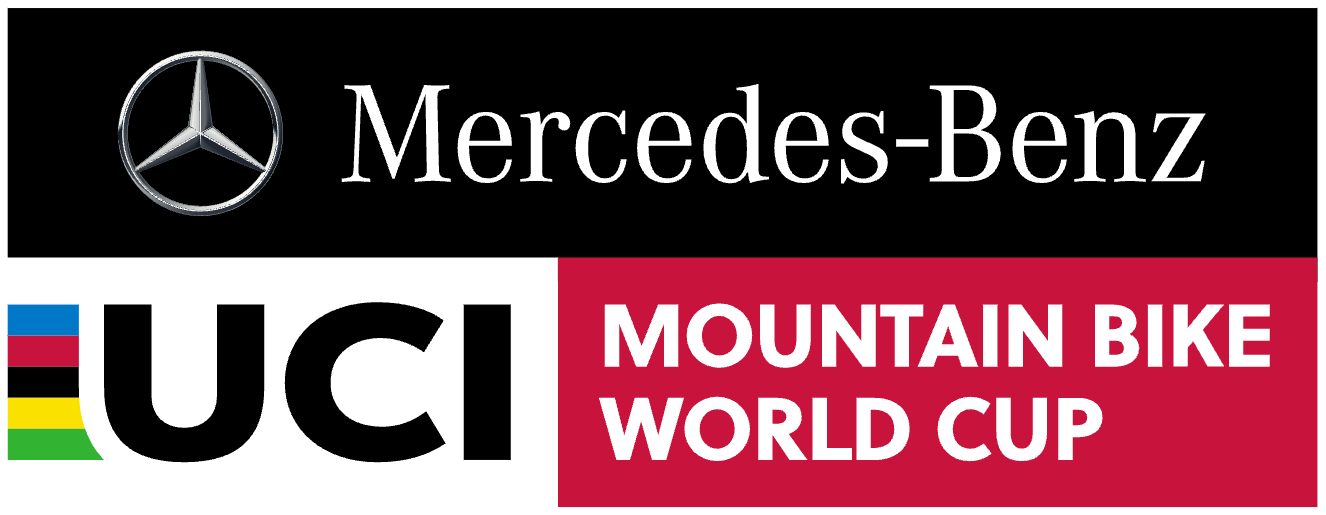 An image of the Mercedes-Benz UCI MTB World Cup logo.