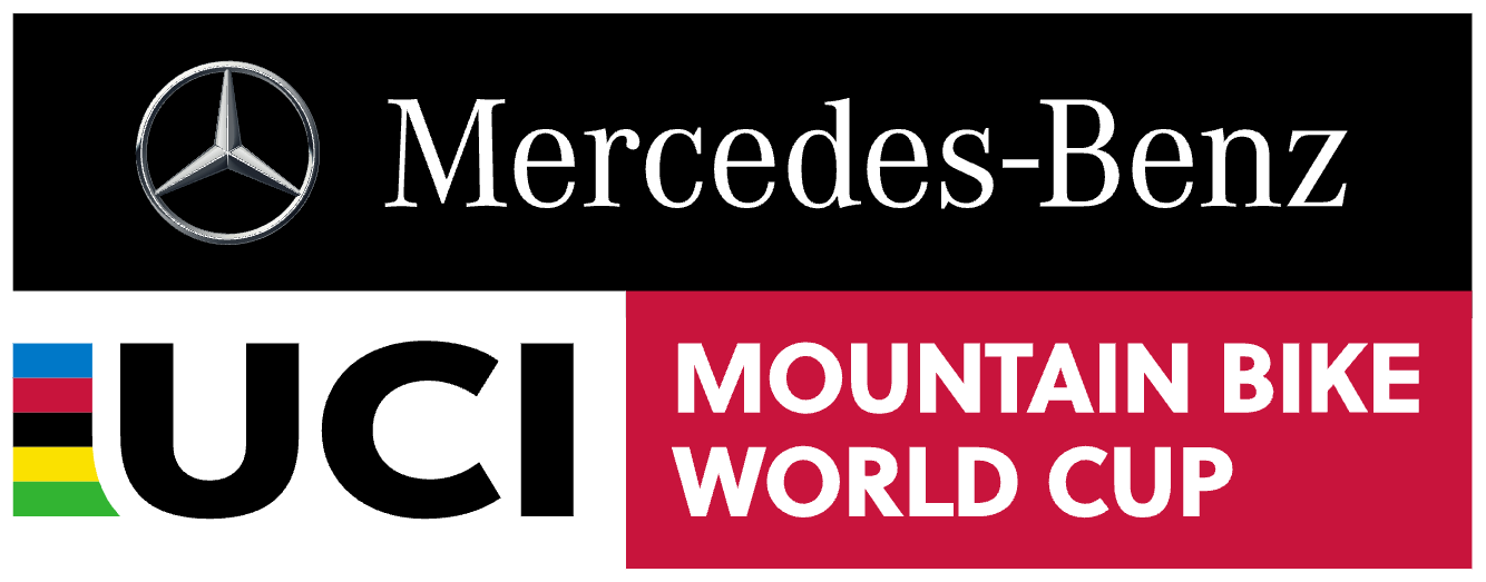 Una imagen del logo de la Mercedes-Benz UCI MTB World Cup.