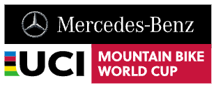 An image of the Mercedes-Benz UCI MTB World Cup logo.