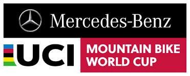 Le logo de la Coupe du Monde de VTT UCI Mercedes-Benz.