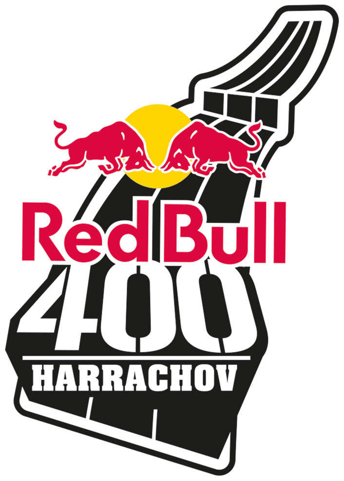 Red Bull 400 - logo, Harrachov 2015 - extrémní sprint a štafeta na vrchol skokanského můstku