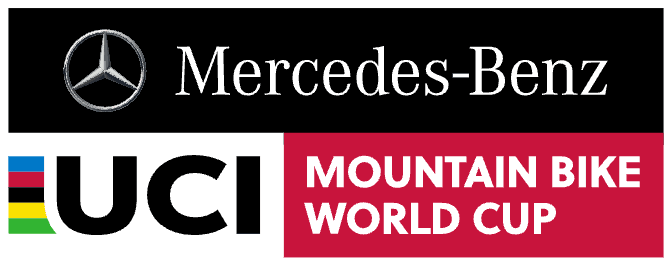 Una imagen del logo de la Mercedes-Benz UCI MTB World Cup.