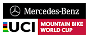 An image of the Mercedes-Benz UCI MTB World Cup logo.