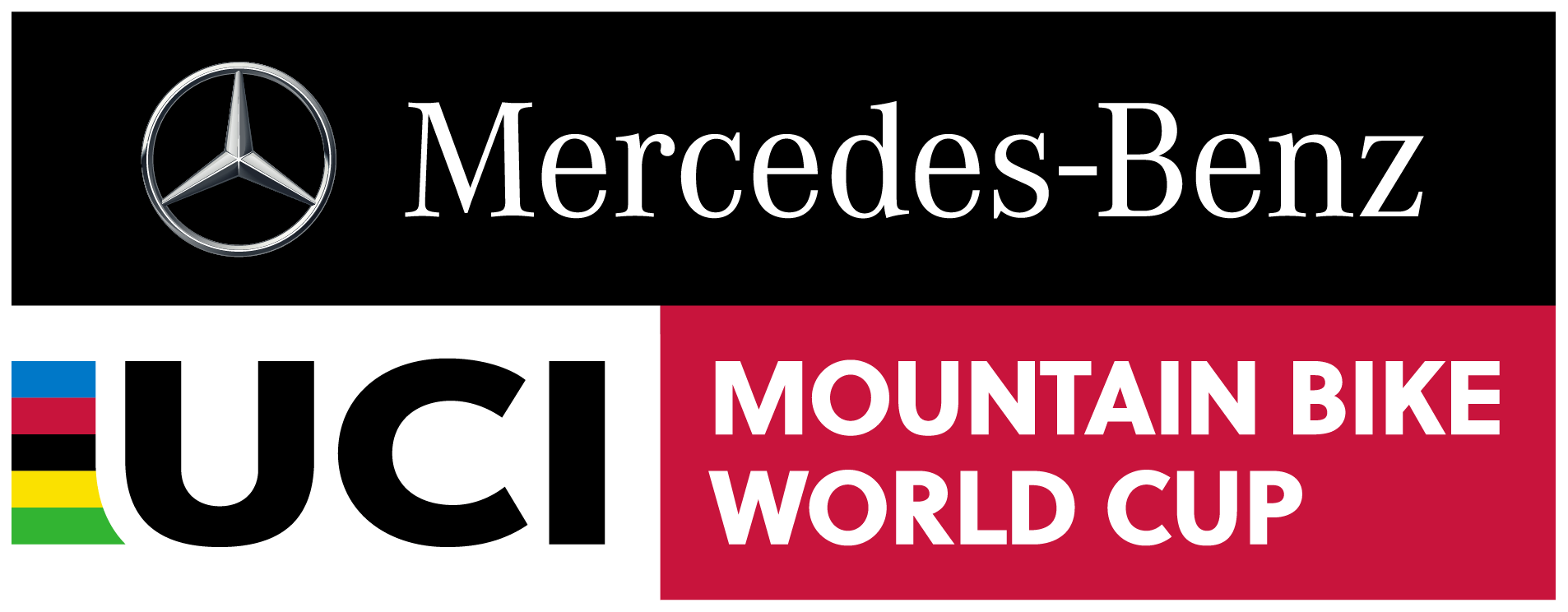 An image of the Mercedes-Benz UCI MTB World Cup logo.