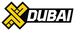 X Dubai logo.