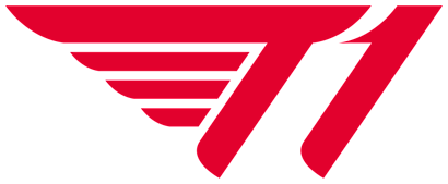 T1 Esports logo.
