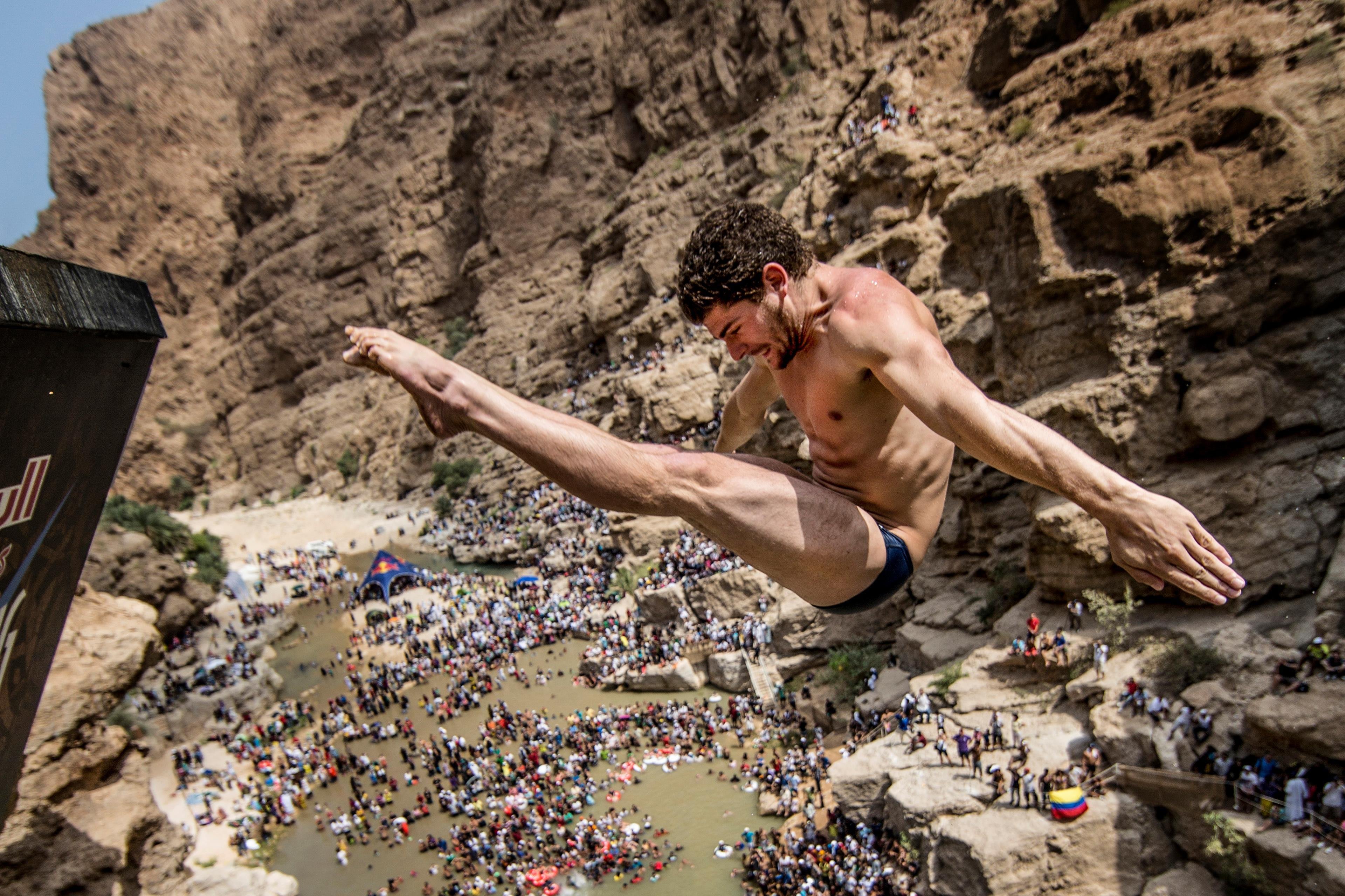 Naked Cliff Diving