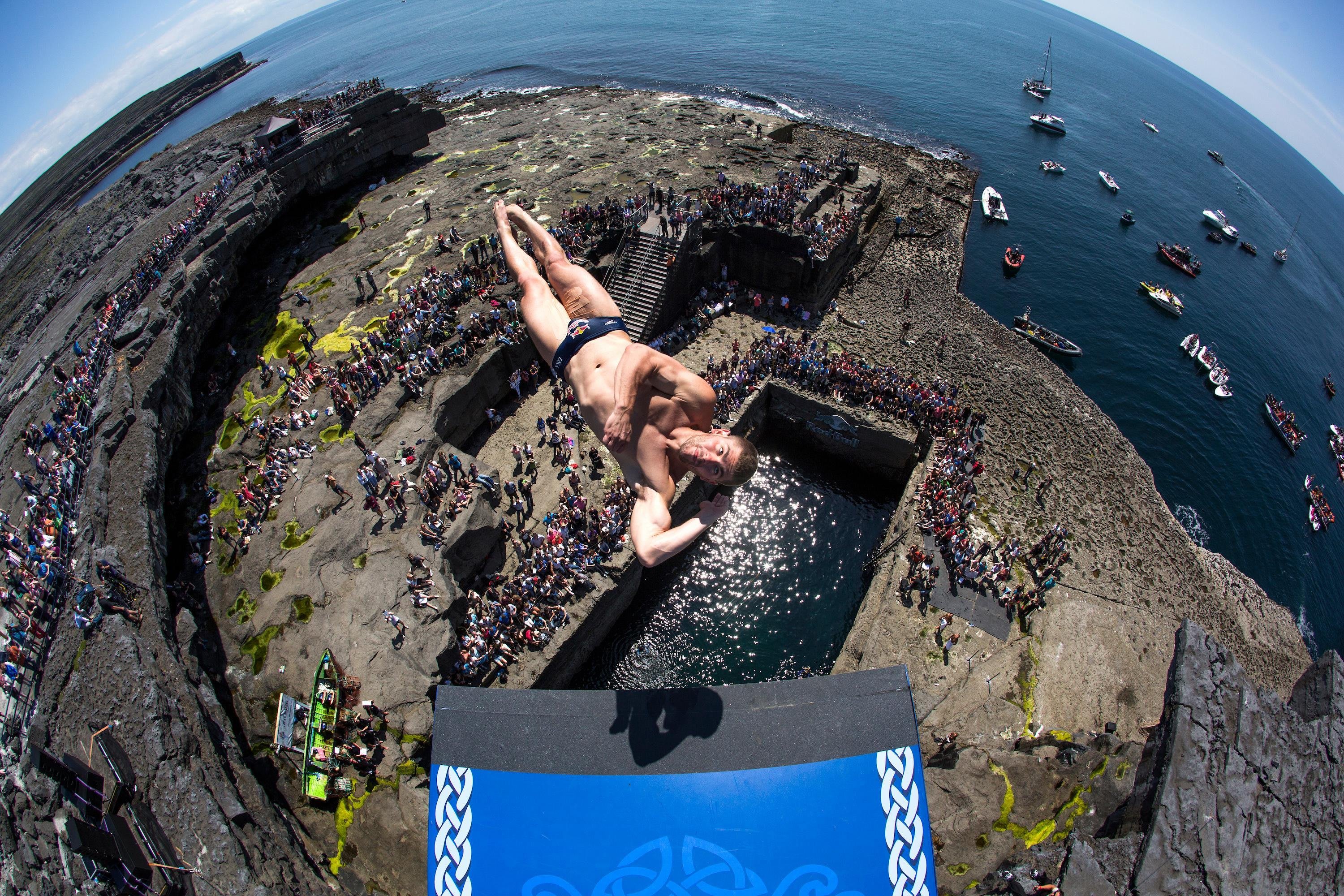 Naked Cliff Diving