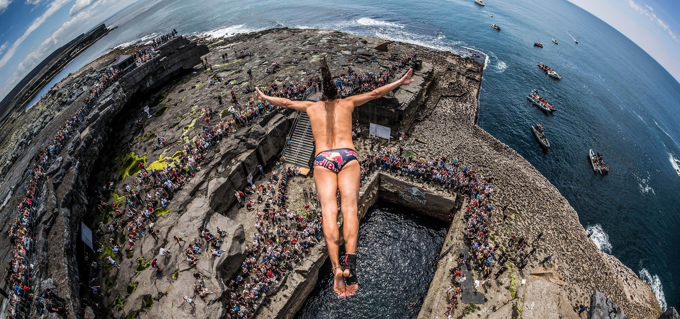 Naked Cliff Diving