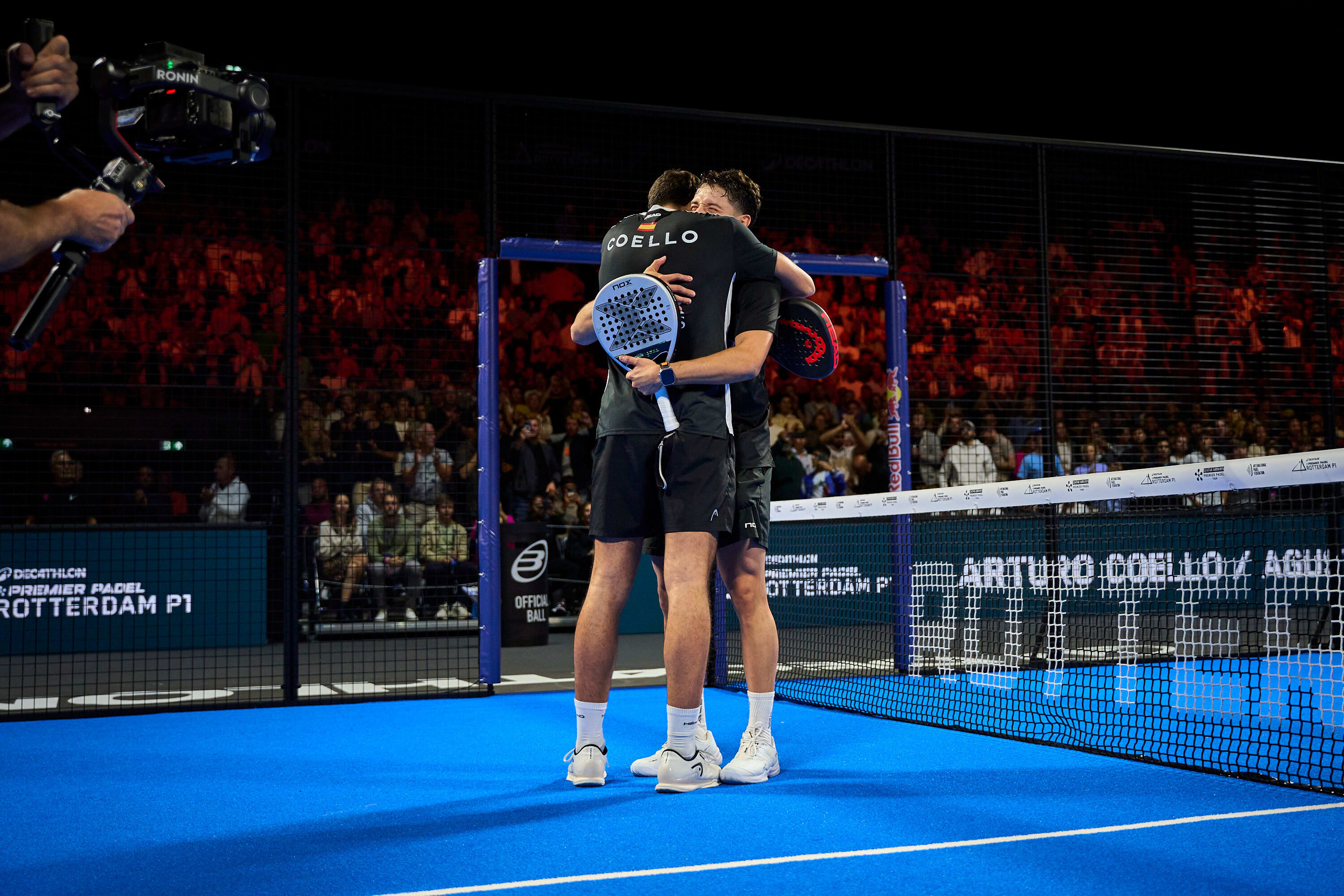 Coello and Tapia celebrating their 2024 Rotterdam title