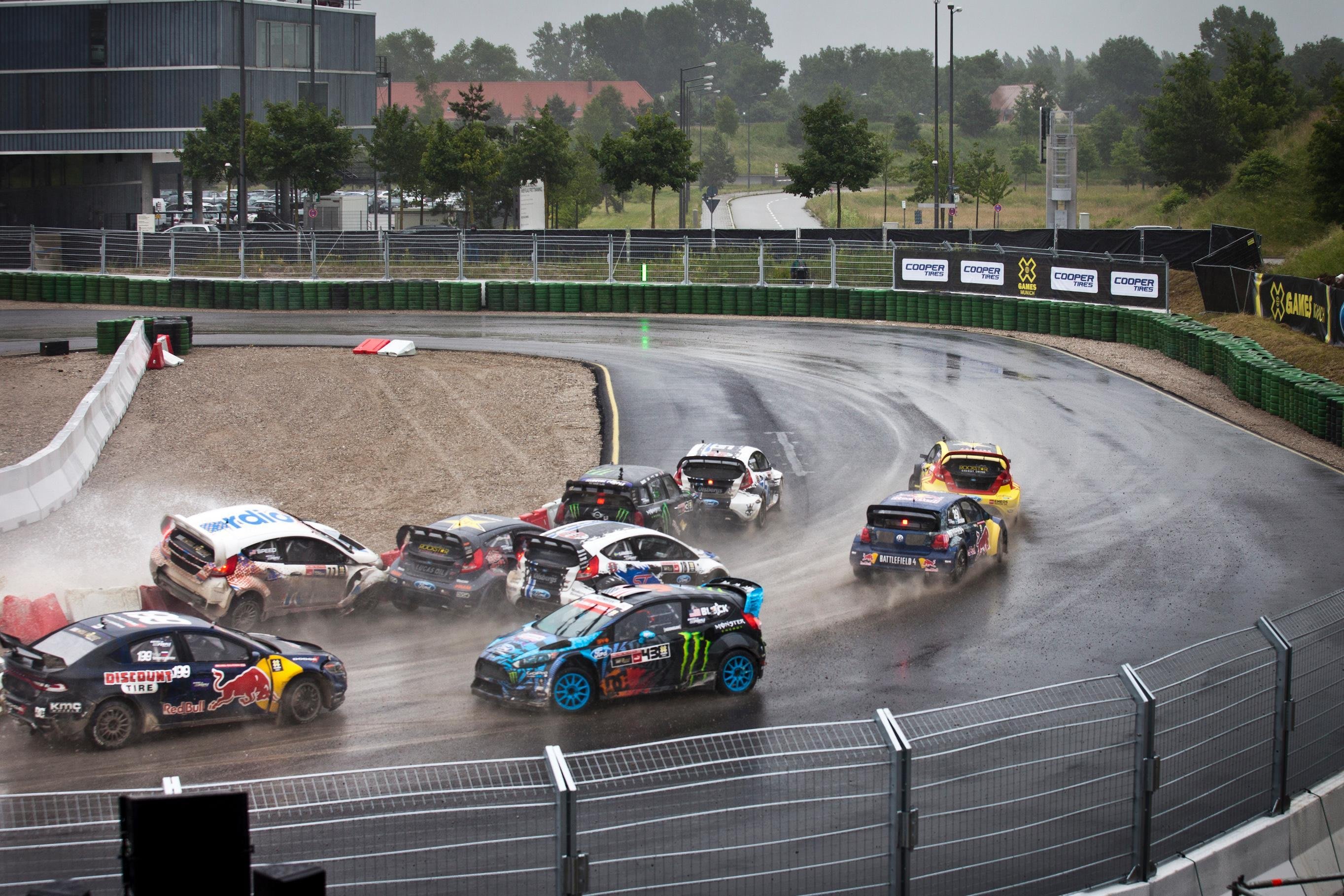 Accidentado RallyCross en los X Games de Múnich