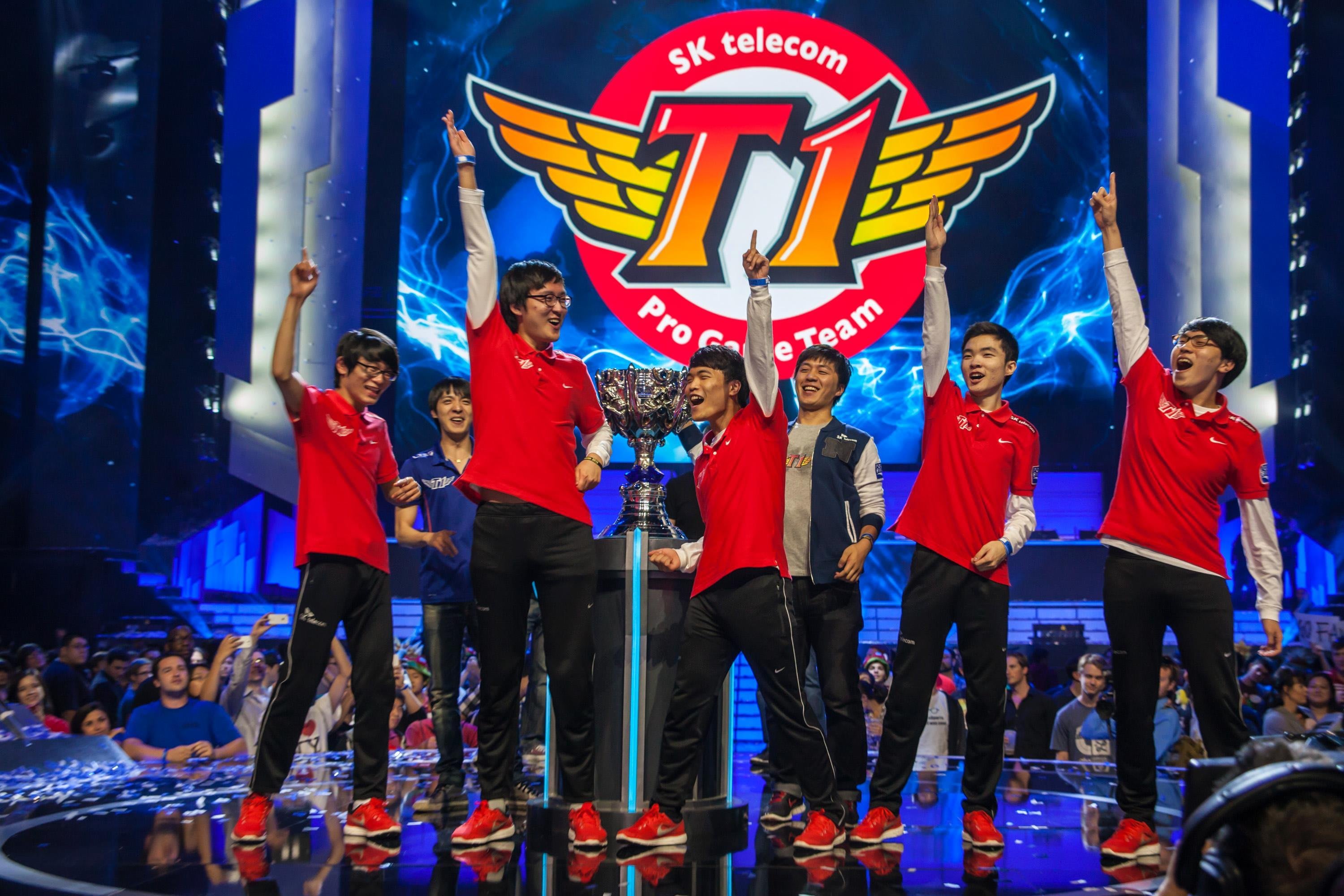 World championship. SKT t1. СКТ т1 ЛОЛ. Команда SKT t1. Sk Telecom t1 лига легенд.