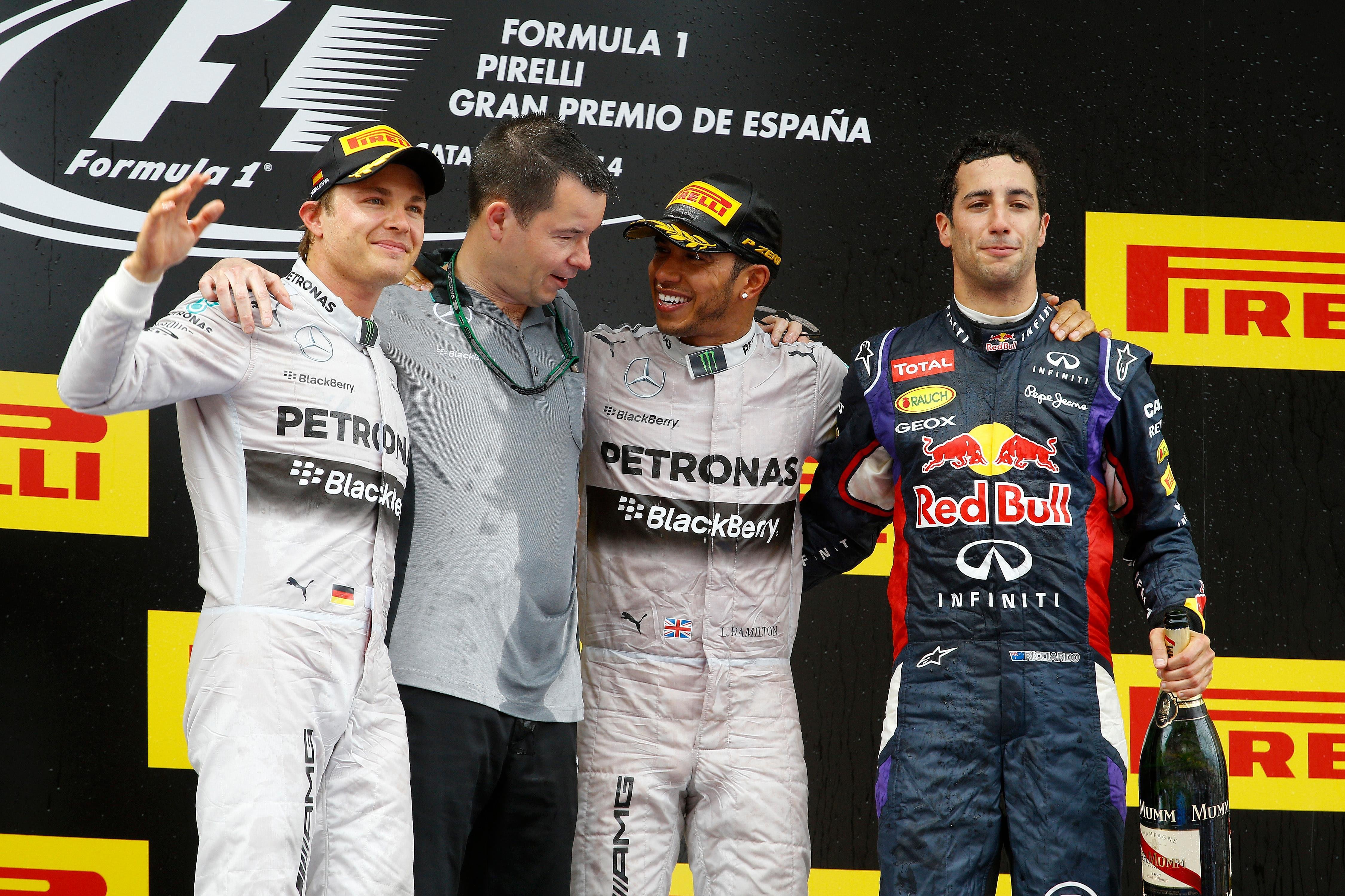 Gp España De F1 2014 Hamilton Gana Ricciardo Podio