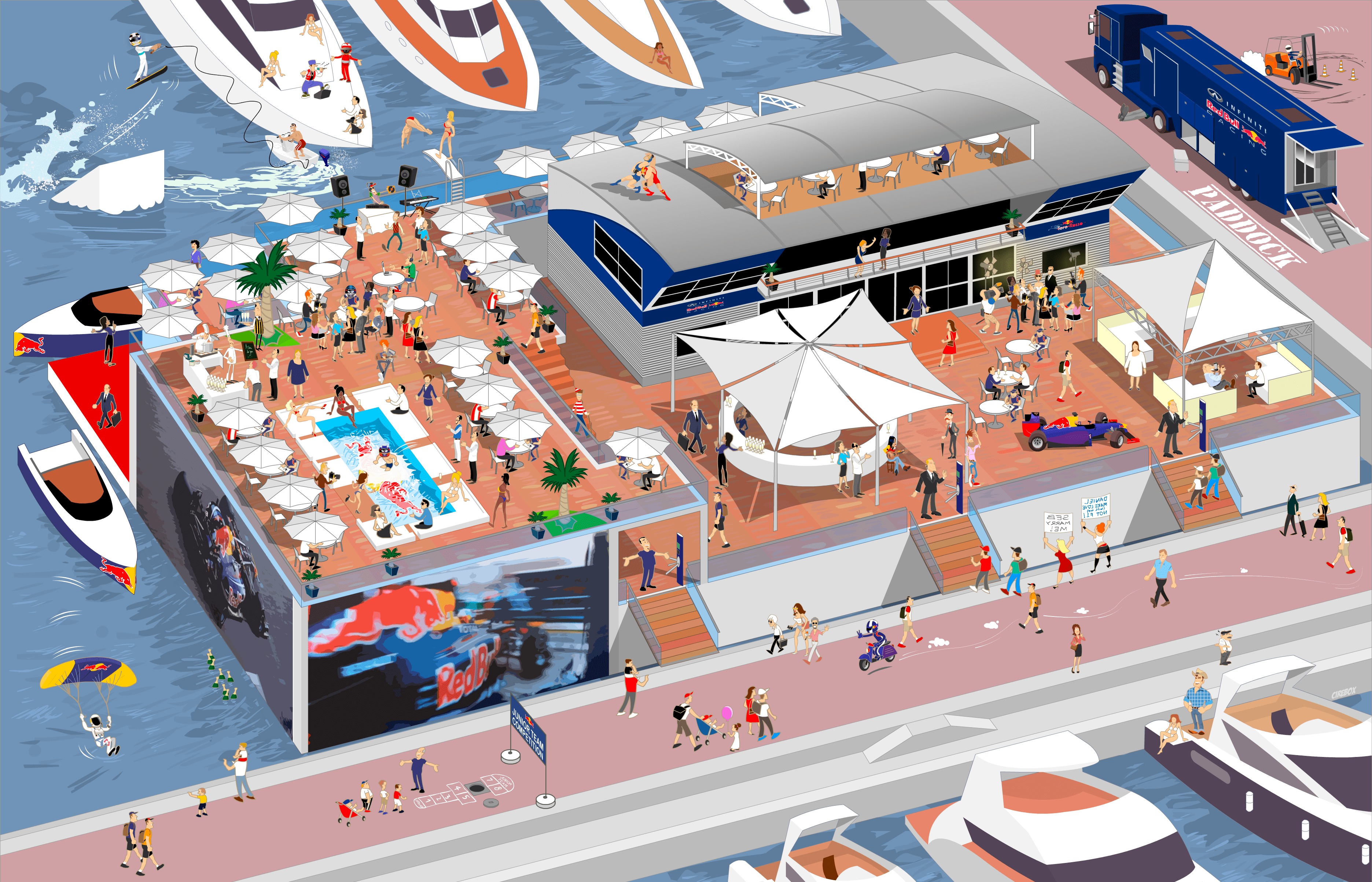 red bull f1 energy station