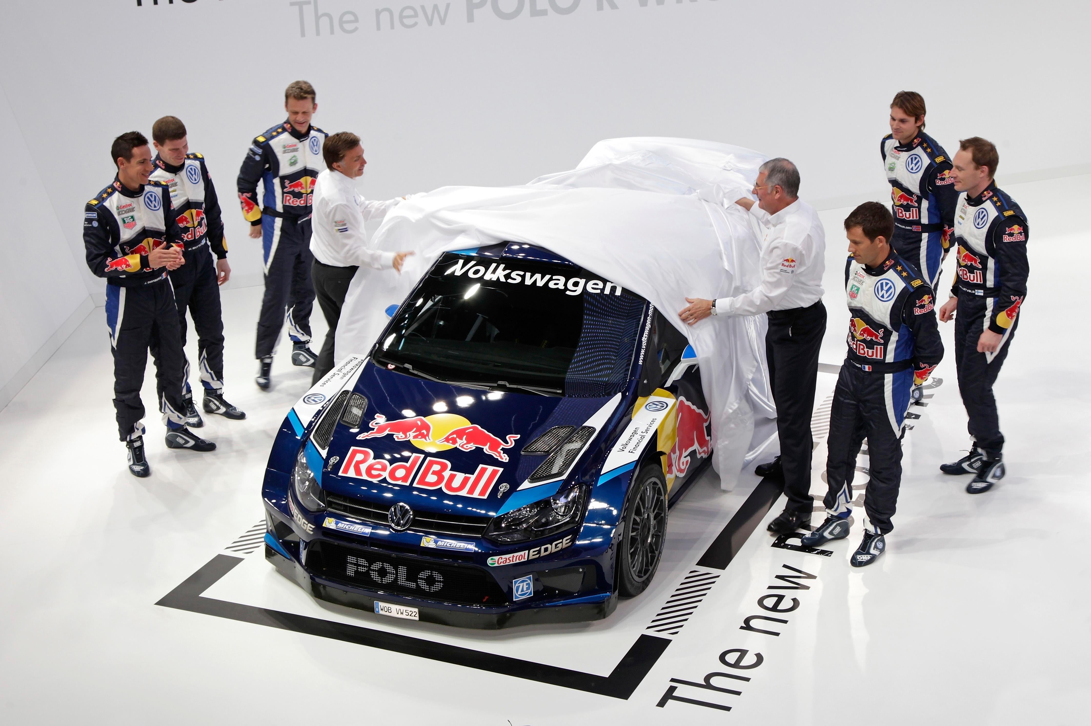 自動車 VW POLO R WRC 2015 Volkswagen's Polo R WRC for 2015, with new livery