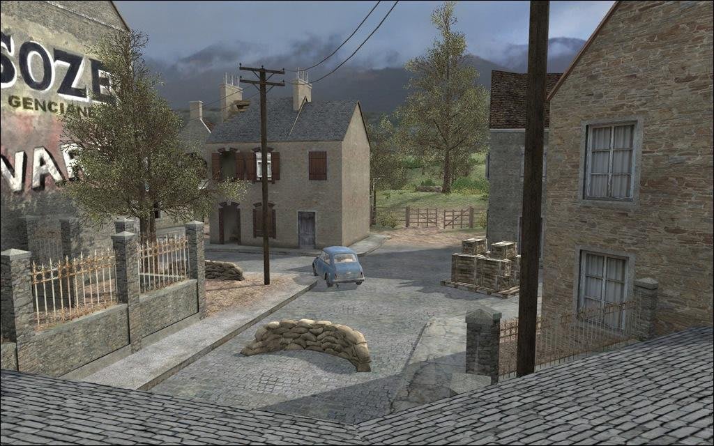 Mp maps. Карентан код 2. Call of Duty Carentan. Карентан карта. MP_Carentan Cod 4.
