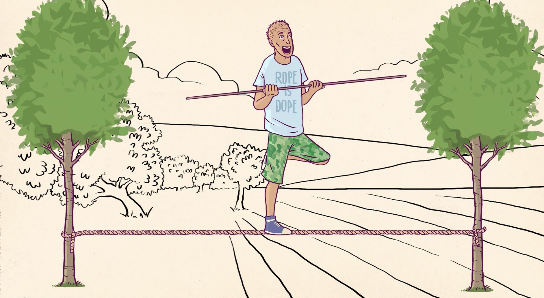 The Animated History of Slacklining