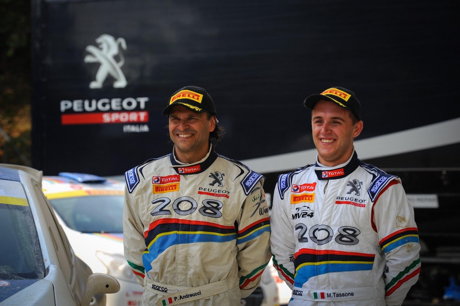 Michele Tassone rally chef campione con Peugeot 208