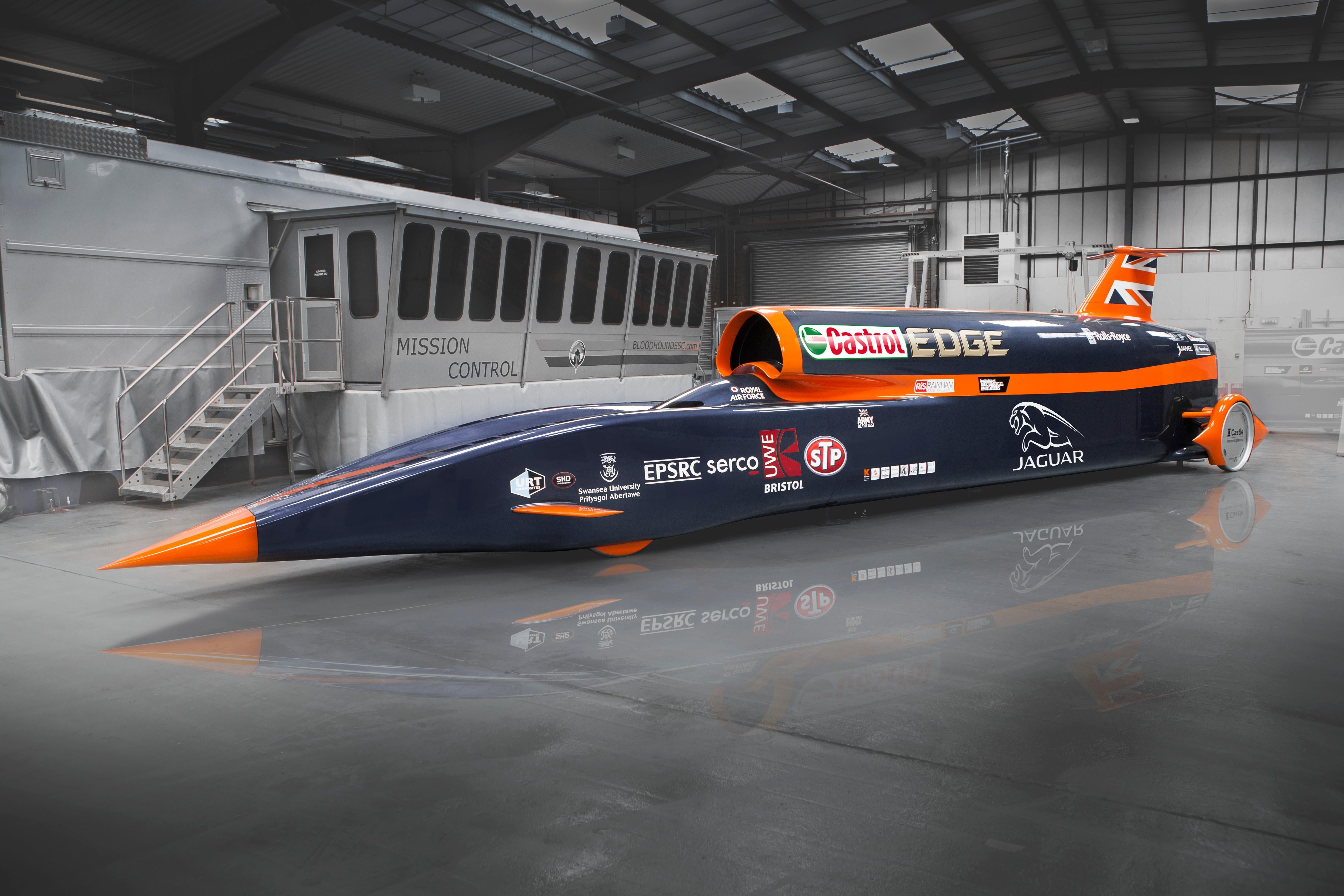 Bloodhound SSC 1000mph land speed record car profile