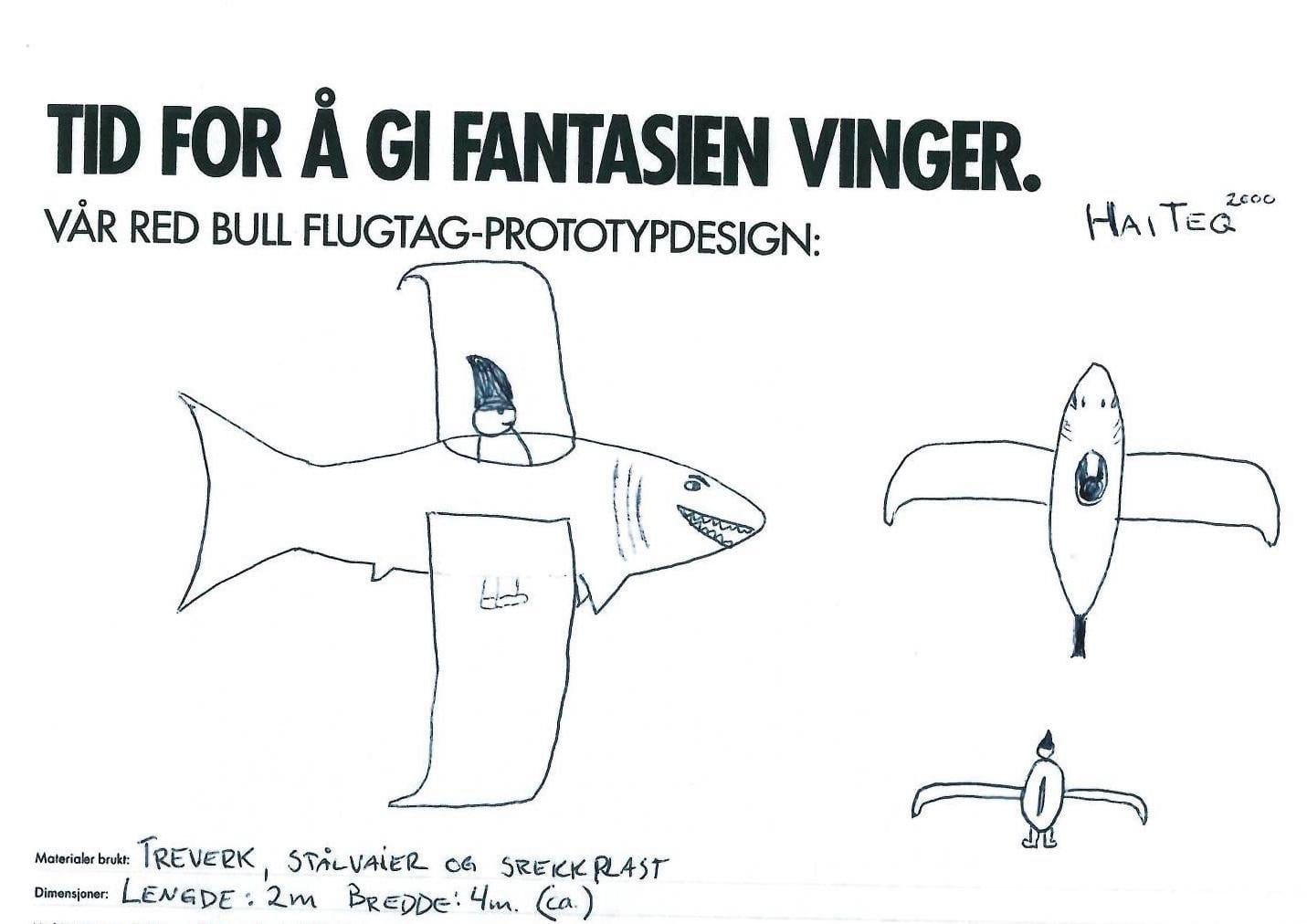 Flyvende Hai Til Red Bull Flugtag