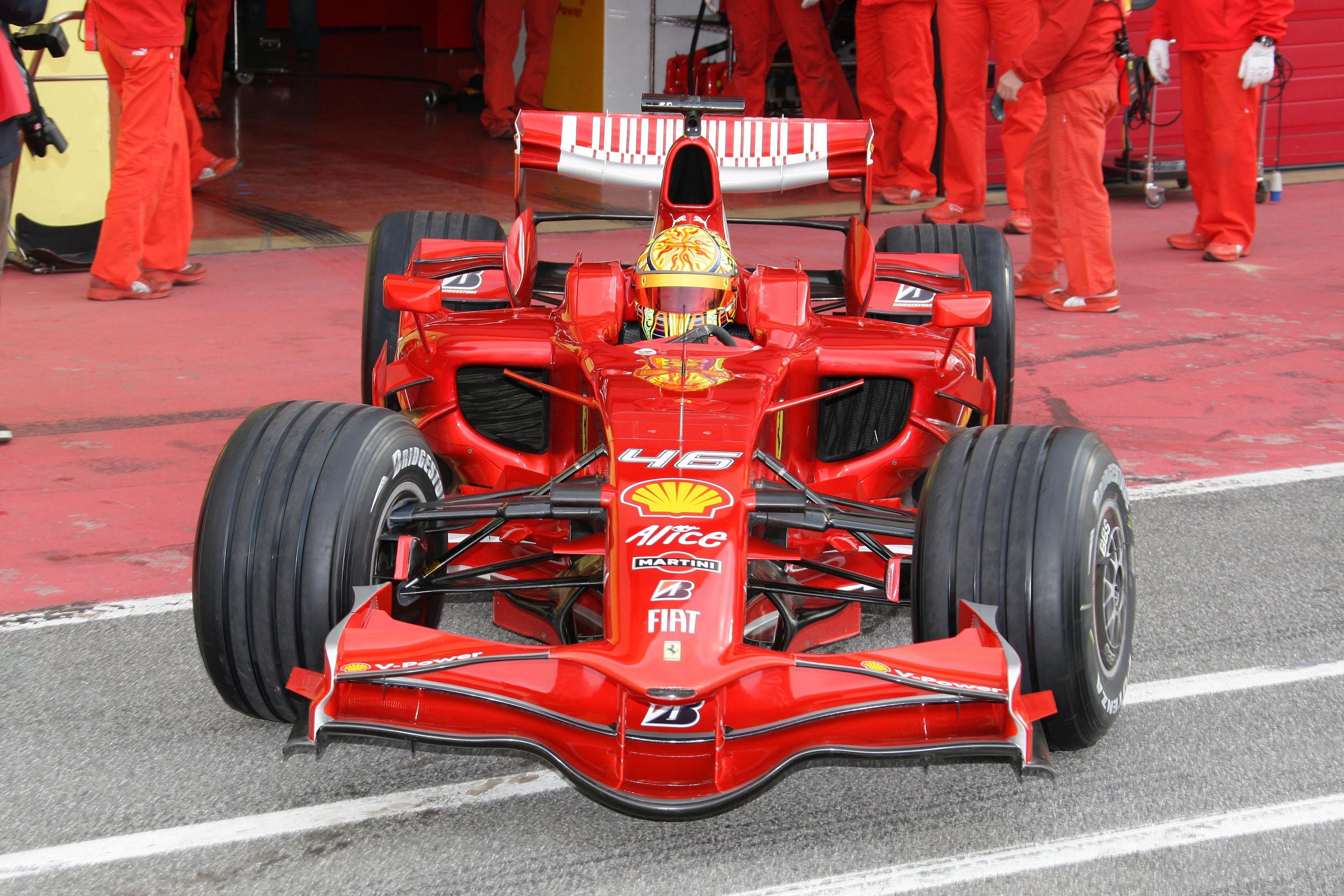 rossi f1 test