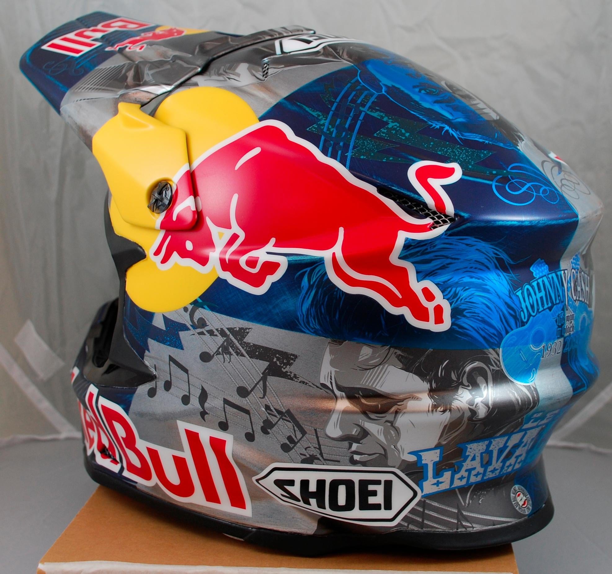 Custom Red Bull Helmet