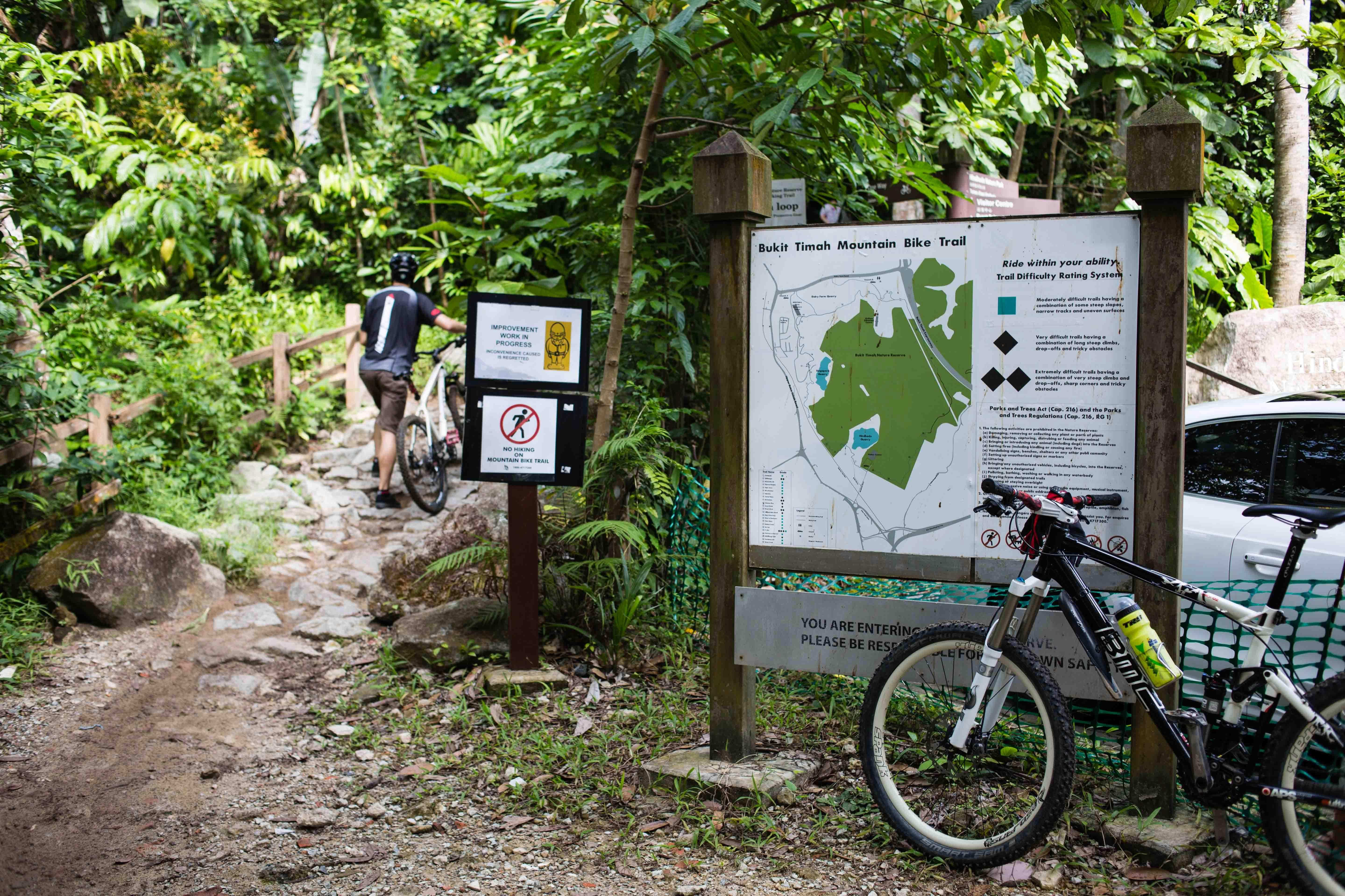 Bukit Timah Nature Reserve Mountain bike trail guide