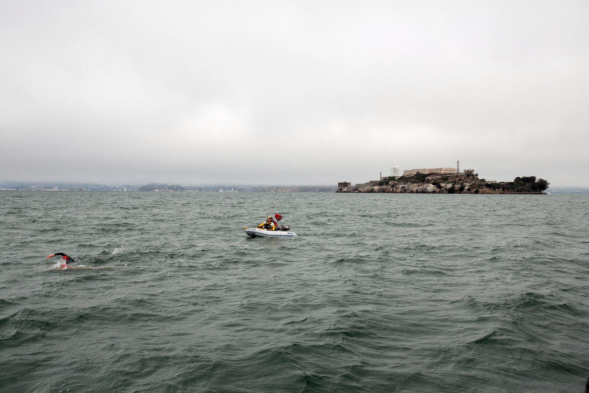 Adventurer's Bucket List Swim to Alcatraz Sans Wetsuit