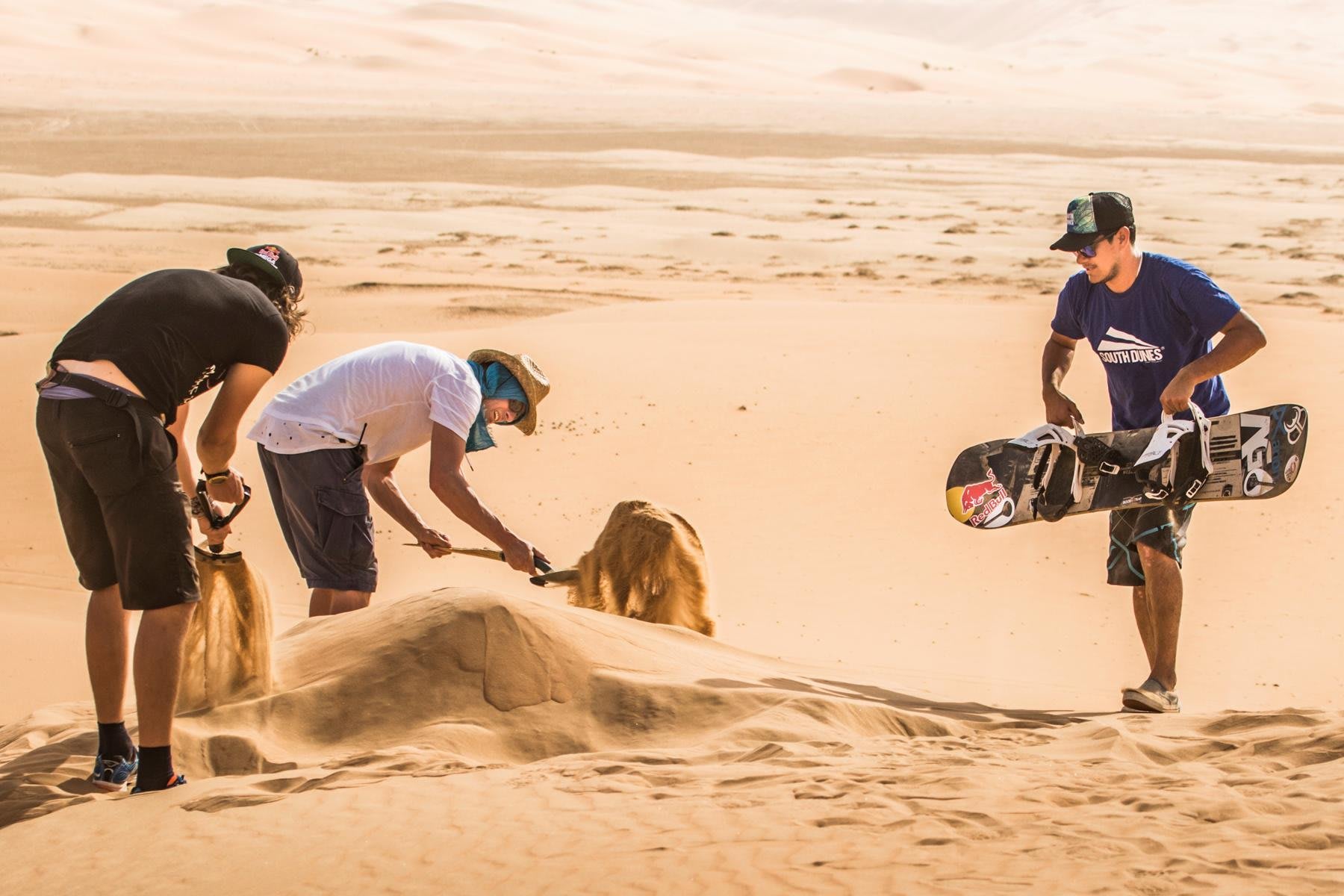 Behind the scenes of Dune Freestyle sandboarding film