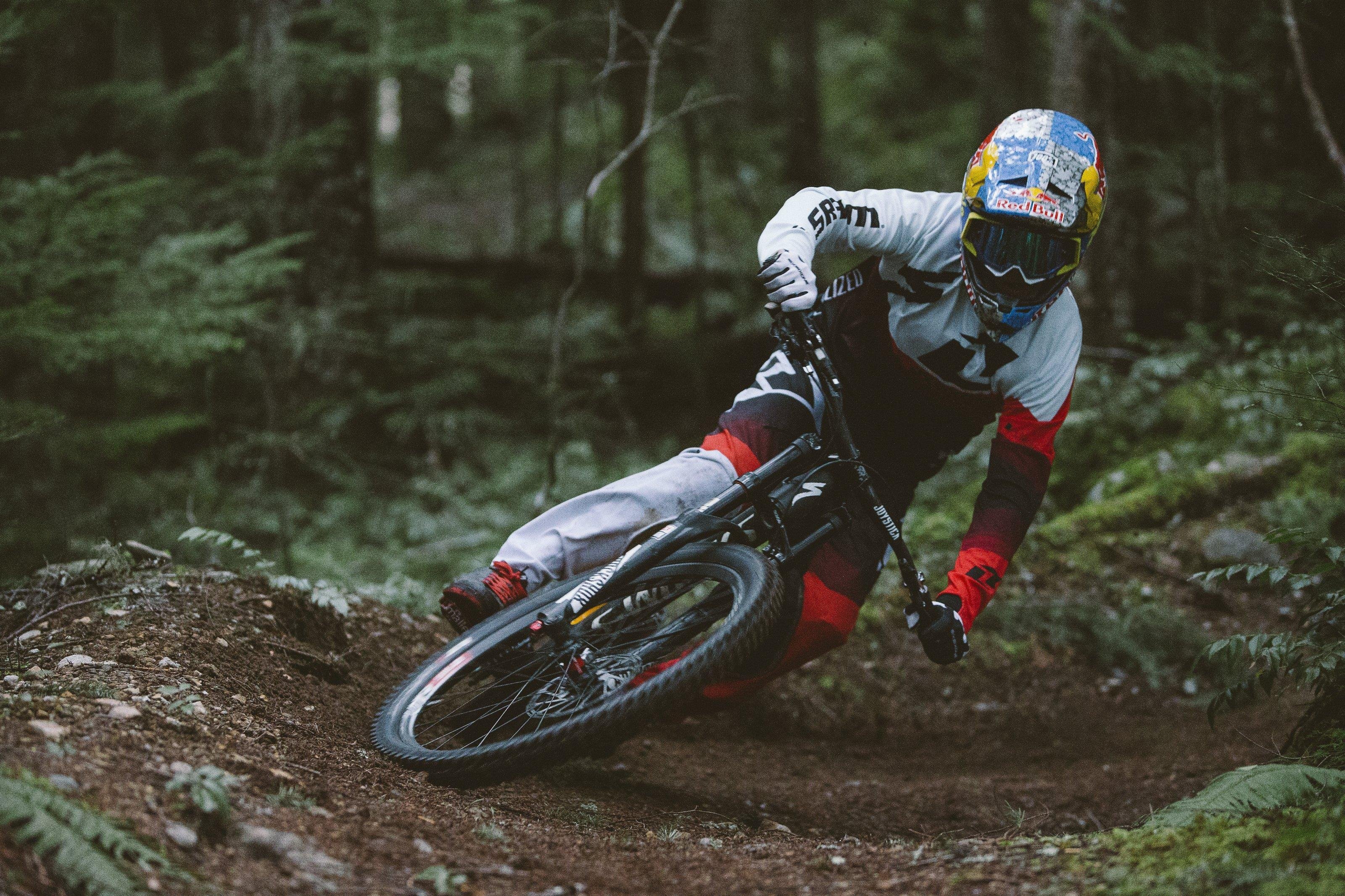 Mountain biking cornering best sale