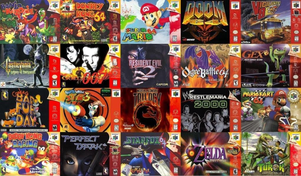 Top 5 melhores jogos do nintendo 64