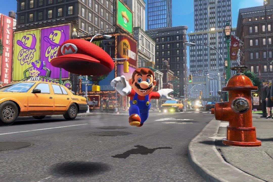 Super Mario Odyssey' lets player two tag along as Mario's hat