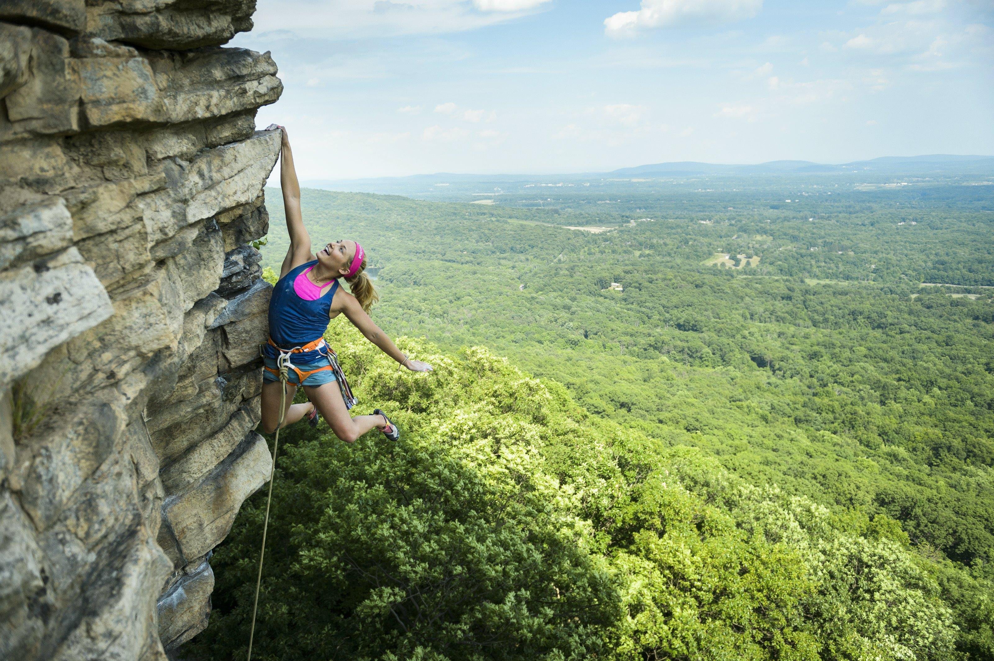 La climber statunitense Sasha DiGiulian. 