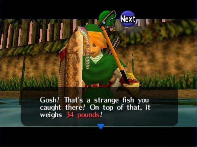 Ocarina of Time fishing BIG LUNKERS ✓ NO LURES 🚫 #nolure #gaming #str