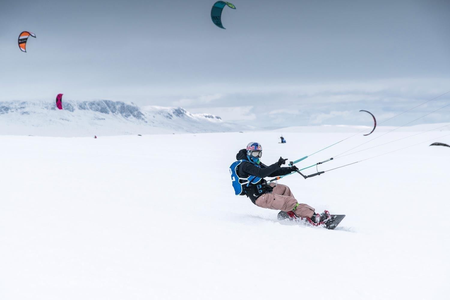 Slechts 8 kiteboarders finishen Red Bull Ragnarok!