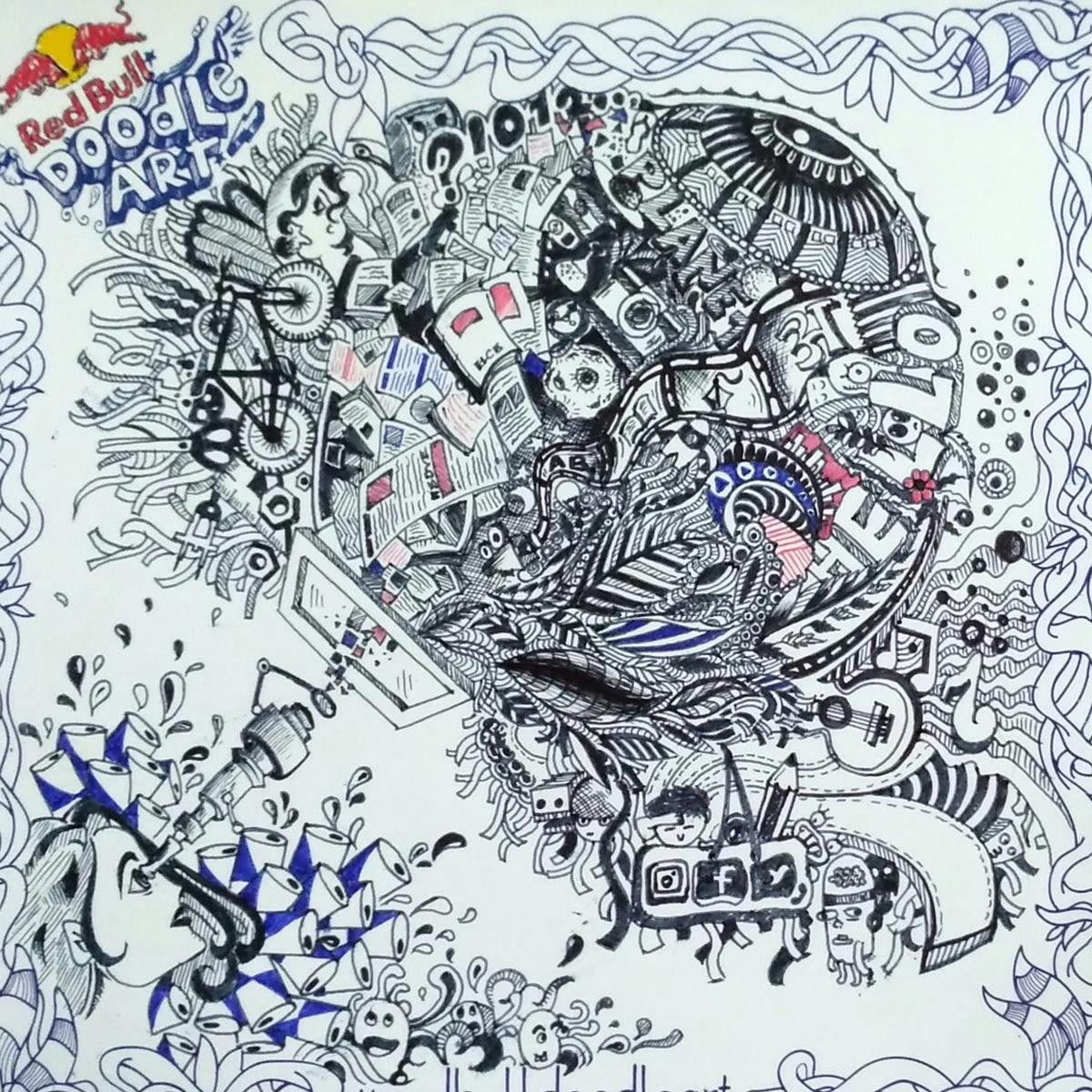Inspiring doodles from Red Bull Doodle Art India 2017