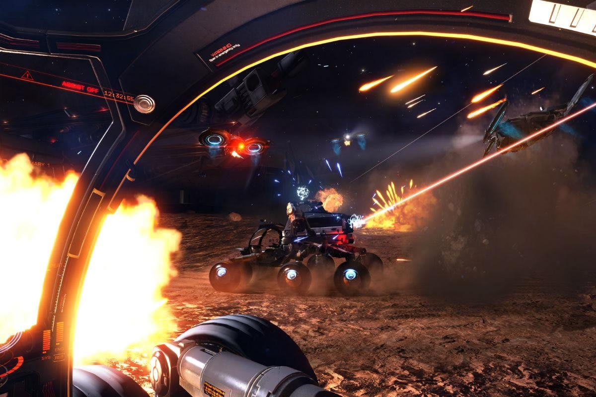 Elite: Dangerous Gameplay Video Shows A Planetary Battle