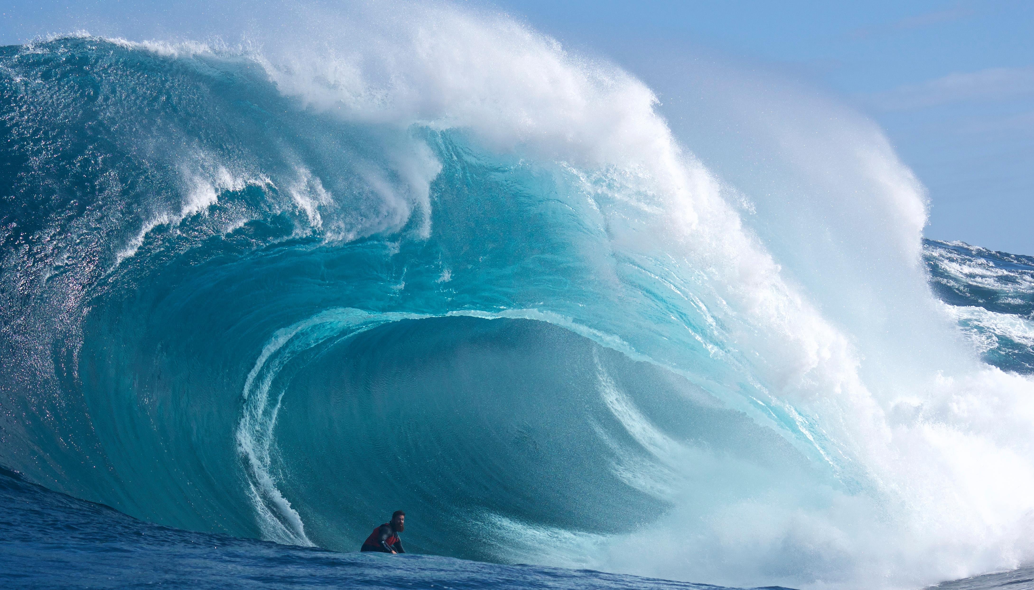 Huge Waves: Big wave surfer Mick Corbett images