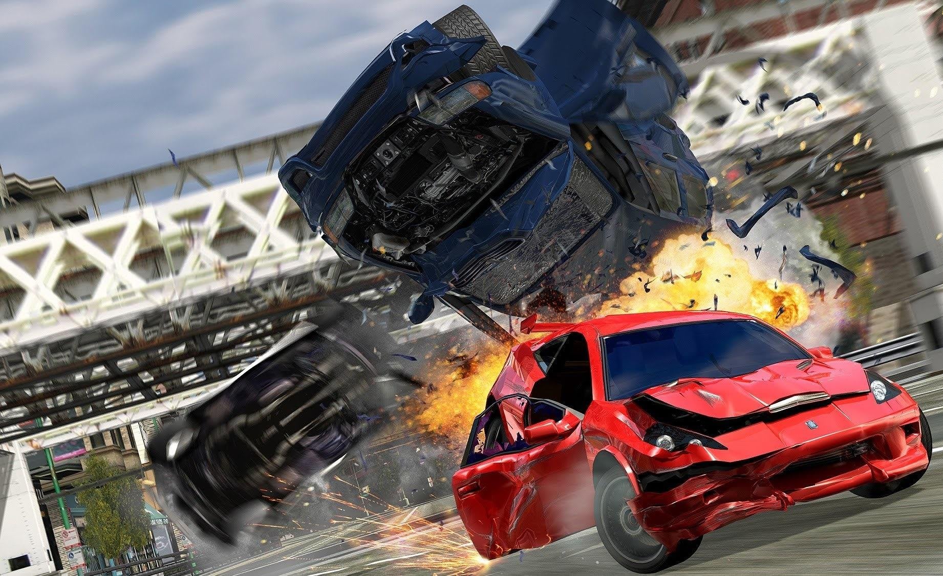 Где разбиваются машины. Burnout 3: Takedown. Burnout 3 Takedown ps2. Гонки бурнаут. Burnout Dominator (ps2).