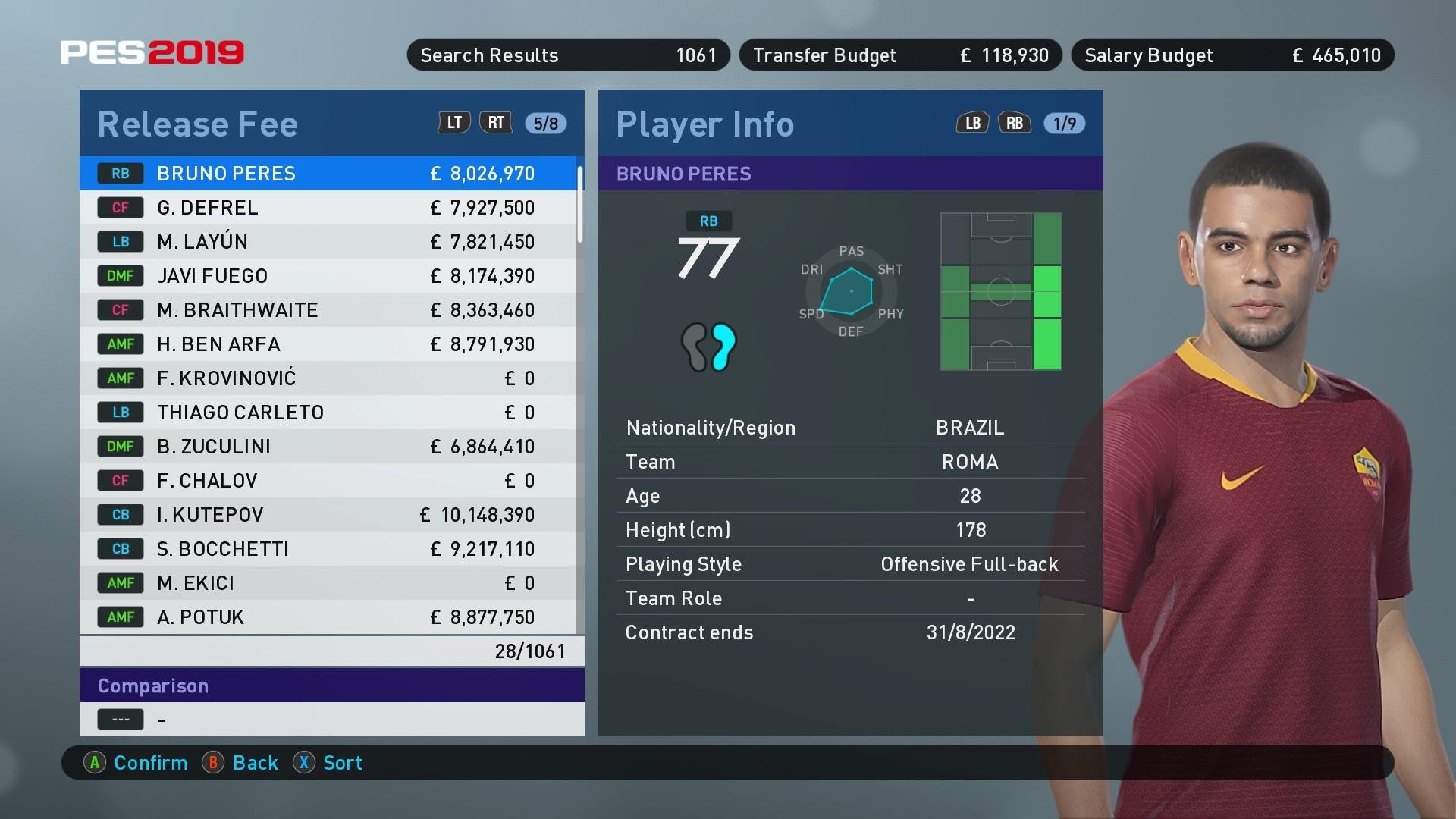 PES 2018: Master League Bargain Strikers