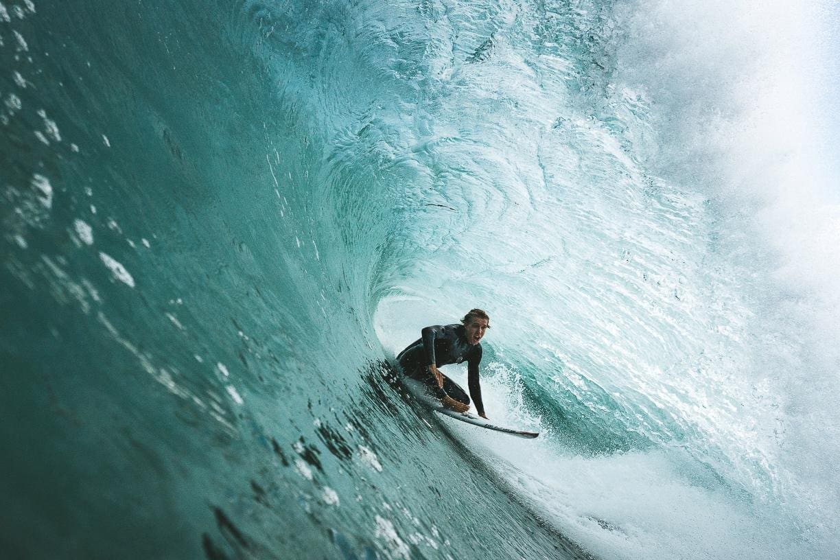Jacob Willcox photos: Surfing big waves in WA