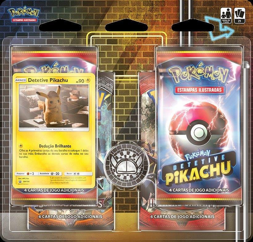 Uma graça o convite em forma de carta pokemon com o Pikachu para a